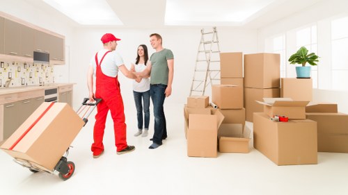 Calculating costs for commercial moving services