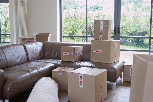 Family coordinating moving day logistics